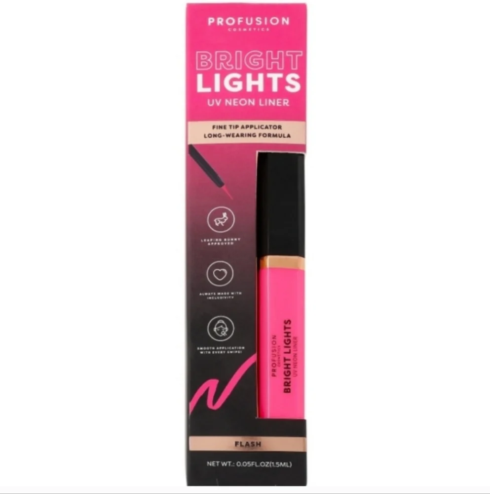 5 x Profusion Cosmetics Bright Lights Liquid Eyeliner Flash Pink